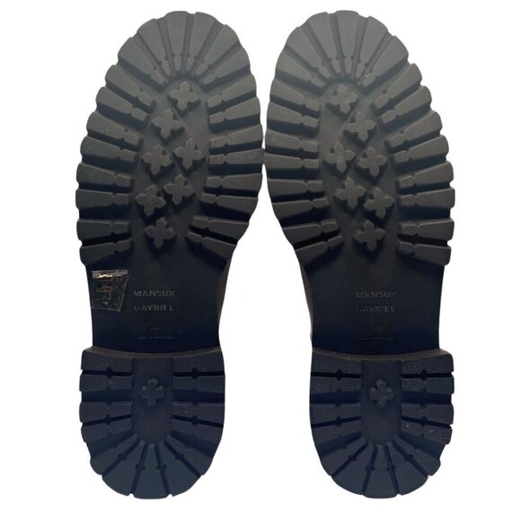 NWOT MANSUR GAVRIEL SOMA TAUPE SUEDE LUGGED SOLE ANKLE BOOTS - 8 (38) - Picture 4 of 13